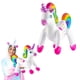 thumbnail image 1 of Unicornio arcoíris inflable de 24 cm (paquete de 2) para playa y piscina, 1 of 8