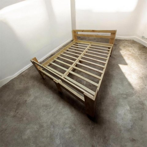 Myr - Cama Base Dividida 2 Plazas Con Respaldo