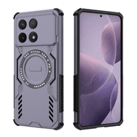 Funda Foxdock Para Xiaomi Poco F6 Pro , Magnética, Resistente A Golpes, Con Soporte, Unisex, Carga Inalámbrica