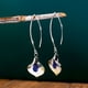 thumbnail image 3 of Flower Shape Drop Earrings Inlaid Water Drop Shiny Synthetic Gems Boho Style Hook Earrings Jewelry Gift For Women & Girls, 3 of 3