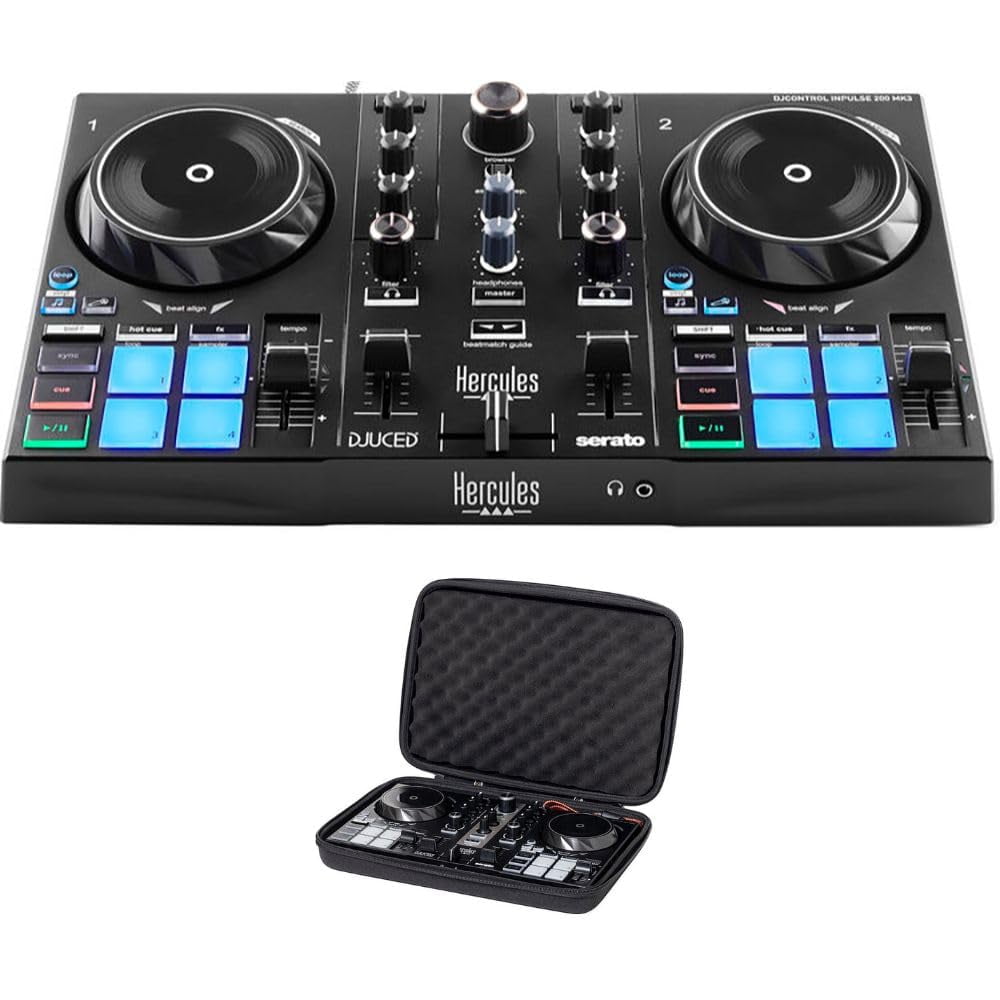 Kellards - Controlador De Dj Hercules Dj Control Inpulse 200 Mk3 Bundle