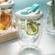 thumbnail image 3 of Taza De Café De Vidrio De Doble Pared Con Tapas 350mL, 3 of 5