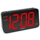 thumbnail image 1 of Reloj despertador Sharp Digital con números gigantes, LED rojo y negro, 1 of 8