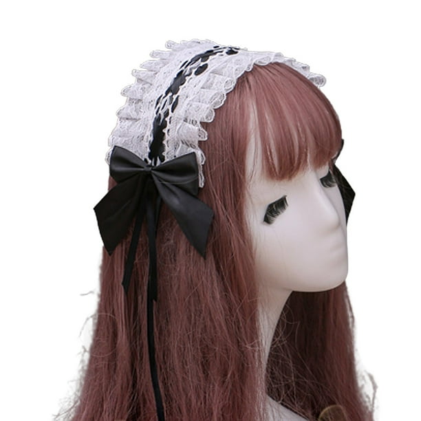 Tocado de sirvienta, accesorios para el cabello de encaje, lindas diademas, horquilla dulce