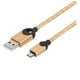 thumbnail image 5 of Cable USB A Micro USB Trenzado Dorado 1.2Mts LC2618G, 5 of 6