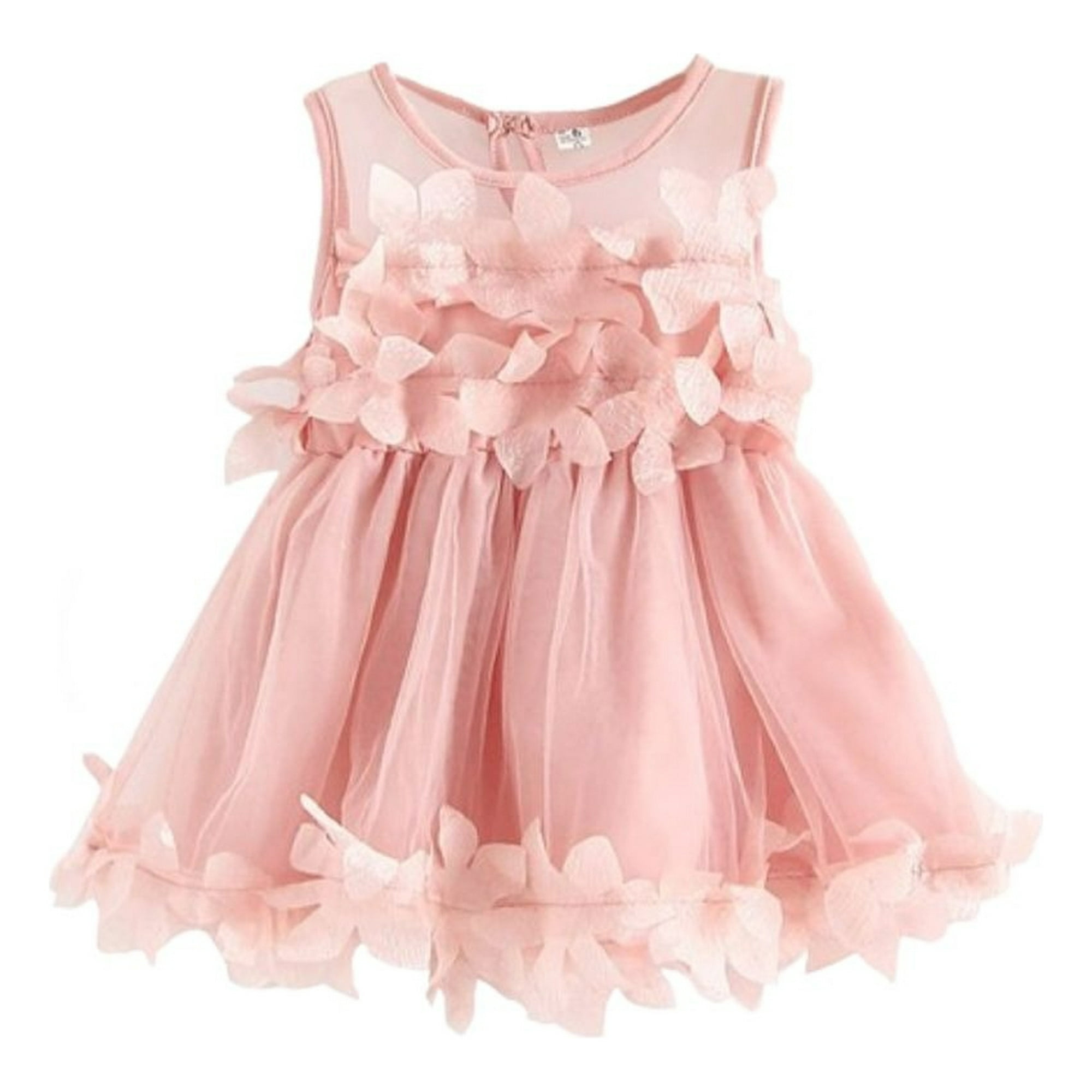 Genérico - Vestido De Princesa Sin Magas Floral Tul Para Bebe Lau