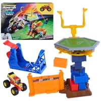 Playset Monster Jam Smash & Bash Crash Course Durante Más De 3 Años