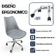 thumbnail image 4 of Silla de Oficina Ergonómica Shanghai Negra y Gris Altura Ajustable, 4 of 12