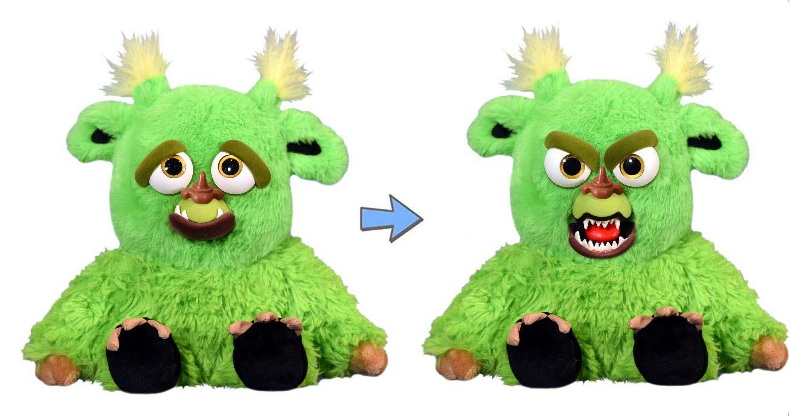 Peluche Feisty Pets Grayson The Glutton Monstruo Verde 8.5 Pulgadas