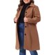 thumbnail image 5 of GRACE & GRANDEUR Abrigos de Invierno para Mujer Tallas Grandes Chaquetas de Un Solo Pecho Abrigos Largos 2X Café Claro, 5 of 5