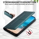 thumbnail image 4 of Funda tipo cartera con bloqueo RFID para iPhone 14 Pro cubierta magnética de cuero con tapa y soporte Verde, 4 of 6