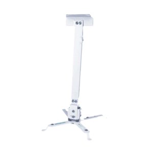 Magideal - Proyector De Montaje En Techo O Pared Ajustable, Fácil De Instalar, Universal, Con Tubo Telescópico Para El Hogar, Sala De Conferencias, Dormitorio De Blanco