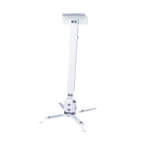 Magideal - Proyector De Montaje En Techo O Pared Ajustable, Fácil De Instalar, Universal, Con Tubo Telescópico Para El Hogar, Sala De Conferencias, Dormitorio De Blanco