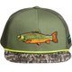 thumbnail image 1 of GORRA SNAPBACK JUVENIL EDTREK Trucha de Arroyo en Camuflaje Oliva, 1 of 6