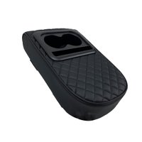 Ioensy - Cojín Para Reposabrazos De Coche, Alfombrilla De Soporte Para Codo De Cuero Pu Para Vehículos, Suv