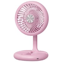 Tecnolab - Mini Ventilador Plegable De Mano Recargable Rosa - Ps
