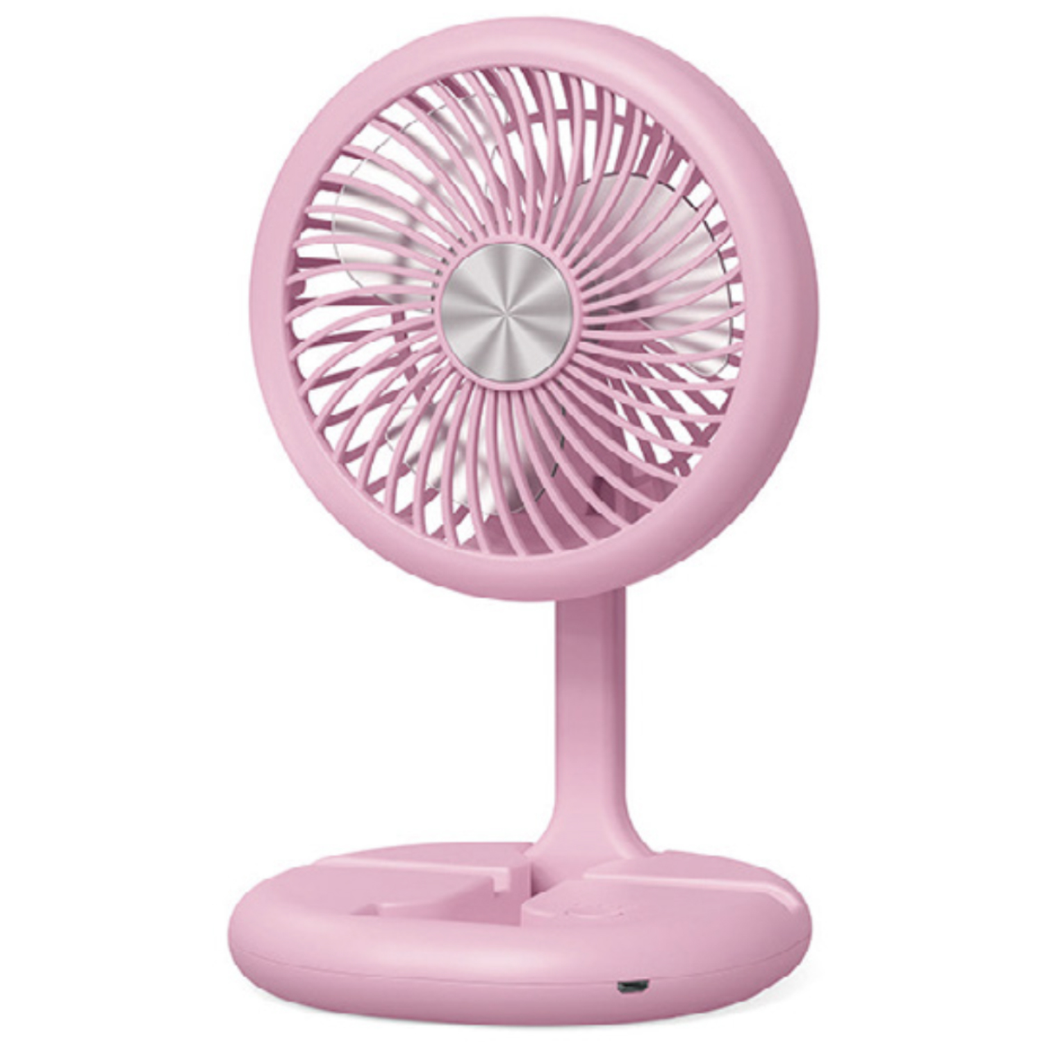 Tecnolab - Mini Ventilador Plegable De Mano Recargable Rosa - Ps