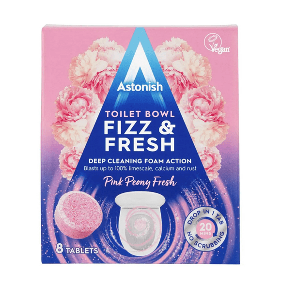 Toilet Bowl Fizz & Fresh Pink Peony Fresh 8 unidades