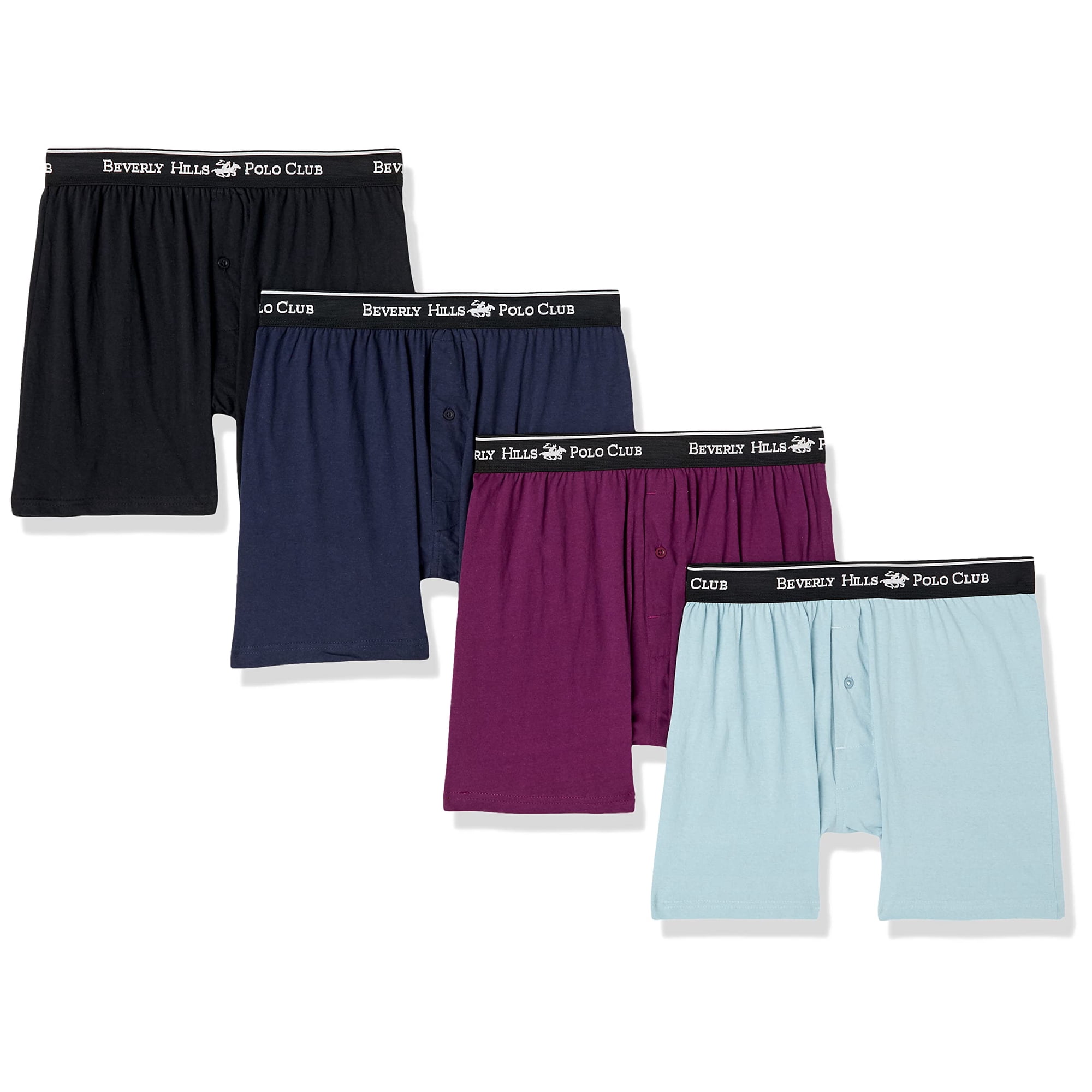 Pack De 4 Calzoncillos Tipo Bóxer De Punto Beverly Hills Polo Club Para Hombre M
