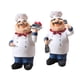 thumbnail image 1 of 2pcs Resina Chef Cocina Decoración Mesa Centro Pieza Estatuilla Hogar Coleccionable, 1 of 5