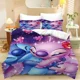 thumbnail image 1 of Stitch Cute Bed Duvet Cover Funny Anime Cartoon Bedding Sets Lightweight 3 Piece Comforter Sets, 1 of 3