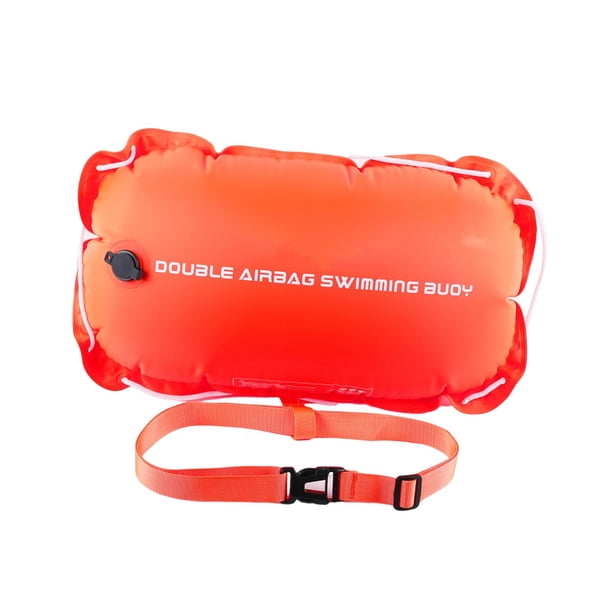 Boya de natación de agua con cinturón versátil versátil a impermeabilización de la flotación de flotación inflable de natación inflable para acampar naranja