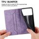 thumbnail image 3 of Funda tipo cartera con bloqueo RFID para Samsung Galaxy S26 Edge Con tapa abatible, portatarjetas, cierre magnético, TPU y soporte Morado, 3 of 6