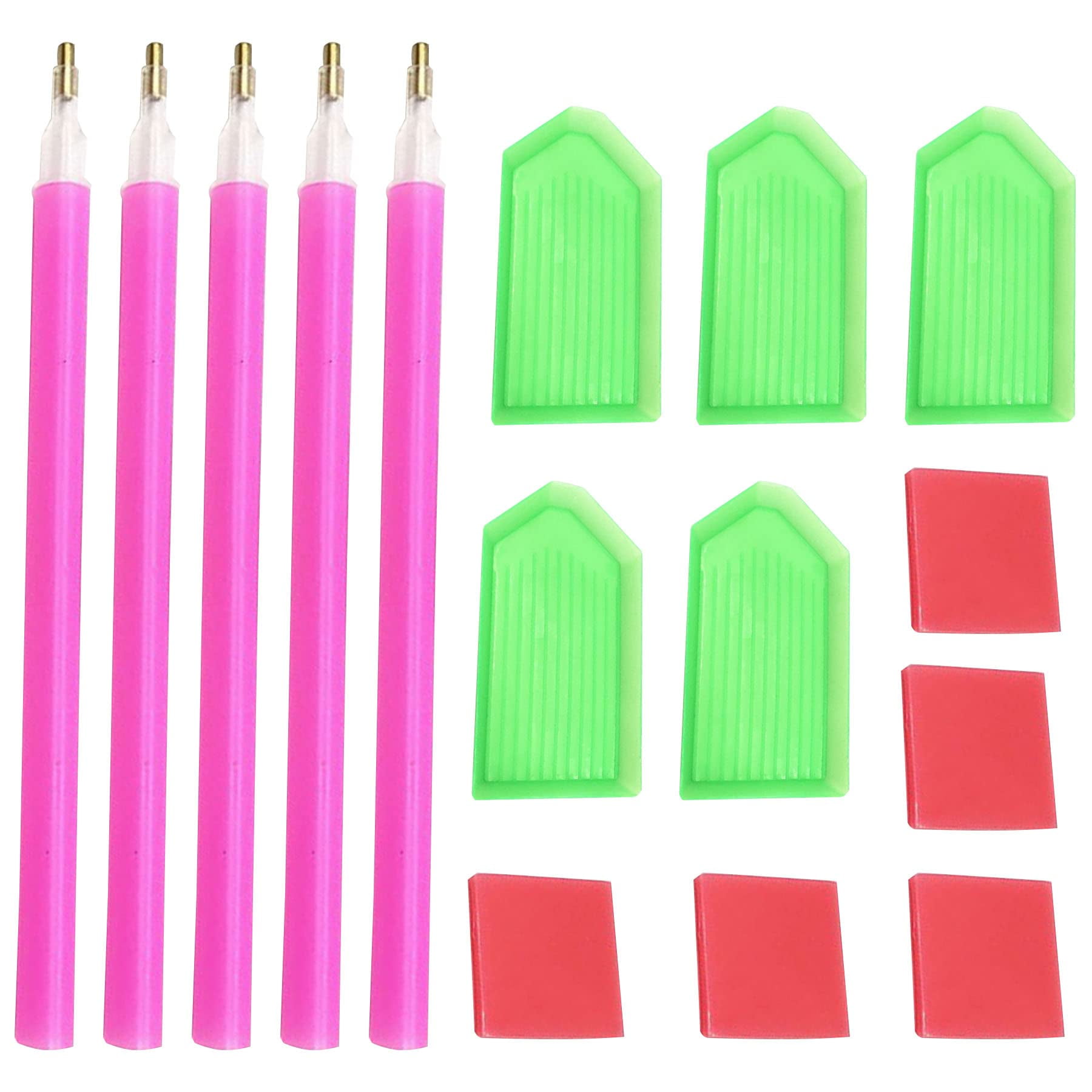 Herramientas De Pintura Con Forma De Diamante Flysong, 15 Unidades, Con Taladro Y Bandeja