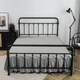 thumbnail image 1 of suxuMhao Faldón de Cama con Volantes, Tamaño Full 54x75+drop14in, Gris Claro, 1 Pieza - Faldón de Cama Suave Cepillado con Esquina Dividida y Plataforma, Faldón de Cama a Prueba de Polvo, Diseño de, 1 of 3
