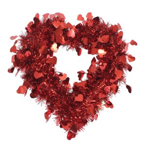 Magideal - Corona En Forma De Corazón, Corona De Amor Colgante, Corona De Corazón De Amor, Corona Del Día De San Valentín, Corona De Puerta Al Aire Libre, Festiv