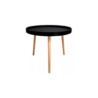 Habita2 Chile - Mesa De Centro Lateral Redonda Magic - Negro