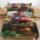 thumbnail image 1 of Super Mario 3-Piece Comforter Set for Bedroom Super Mario Bedding Set for Kids Adults Soft Microfiber Duvet Cover Set with Zipper Closure, 1 of 5