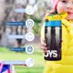 thumbnail image 5 of The Boys Botella de Agua con Tapa Pop Top de Un Toque, Acero Inoxidable, a Prueba de Fugas, para Deportes, Botella Infantil azul 12 oz, 5 of 6