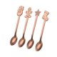 thumbnail image 1 of 4x Mini Cucharas De Café Cuchara De Acero Inoxidable Para Cafetería Postre Rose Aureate, 1 of 5