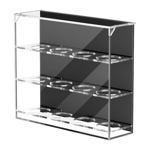Ioensy - Vitrina De Acrílico Para Pelotas De Golf Con Capacidad Para 12 Pelotas. Soporte Para Pelotas De Ping-Pong Y Golf.