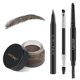 thumbnail image 1 of Kit de lápices con estampado de cejas LAVONE para maquillaje negro y marrón, 1 of 7