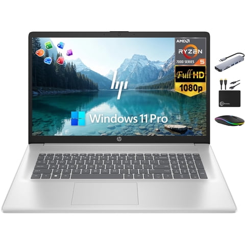 Laptop Hp 17,3"" Ryzen 5 16 Gb 1 Tb Ssd + Hdd Win11 Pro