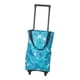 thumbnail image 3 of Bolsa De Compras Plegable, Bolsa Portátil Con Ruedas Para Comestibles, Supermercado, Cocina, Flor Azul, 3 of 3