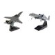 thumbnail image 1 of 1/100 A-10 Attack Plane + F-14 Tomcat American Fighter Diecast Model, 1 of 7