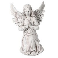 Magideal - Estatua De Jardín De Ángel, Con Alas, Decoración De Hadas Decorativas Religiosas, De Resina Conmemorativas, Escultura De Adorno Para