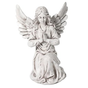 Magideal - Estatua De Jardín De Ángel, Con Alas, Decoración De Hadas Decorativas Religiosas, De Resina Conmemorativas, Escultura De Adorno Para