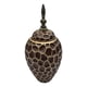 thumbnail image 2 of Jarron Florero Ceramica Diseño Panal Decorativo Cafe Grande, 2 of 6