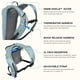 thumbnail image 4 of Mochila de hidratación para nieve CamelBak Zoid 2L Blue Mist/Black, 4 of 9