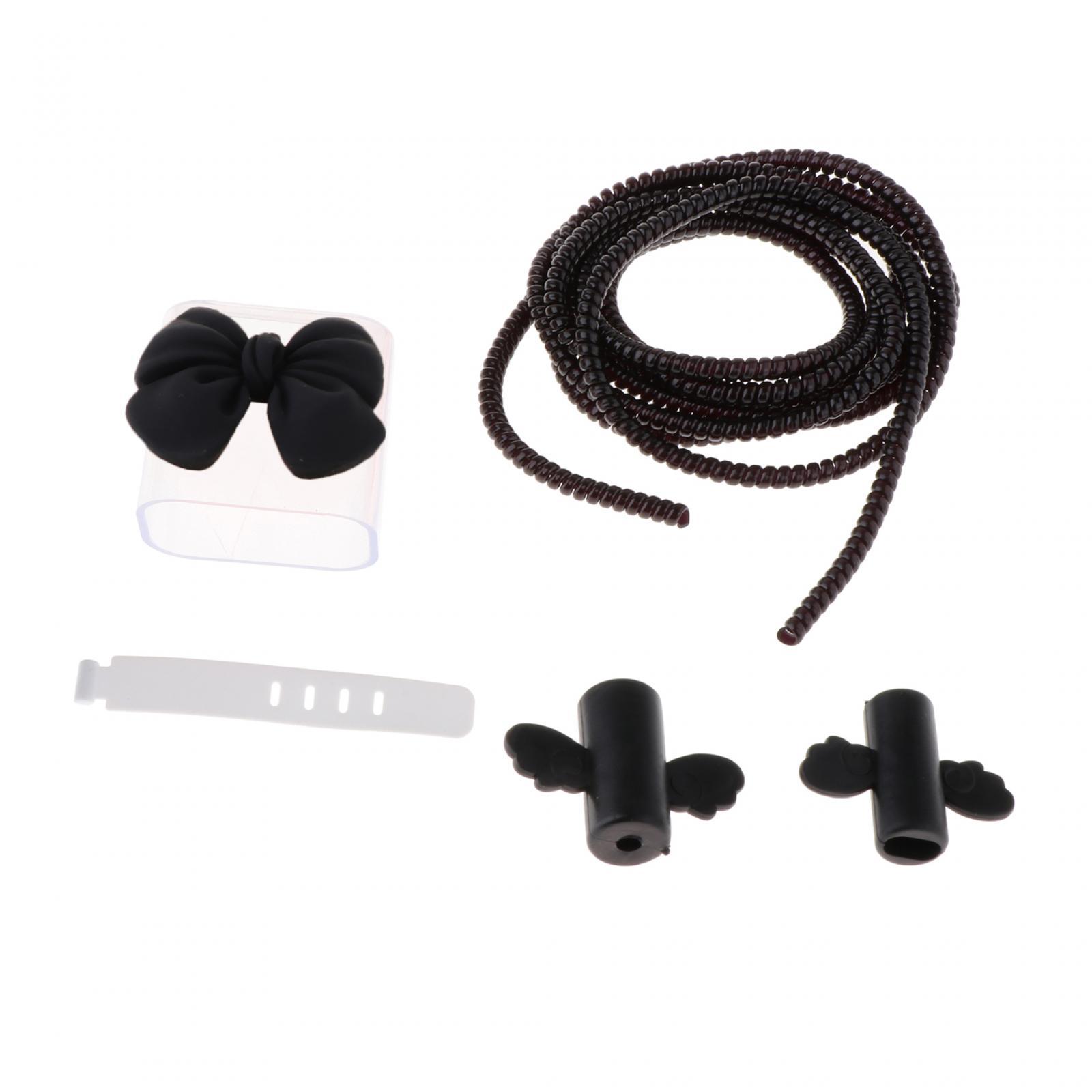 Magideal - Funda Protectora Para Cable De Carga, Accesorios Para Cable De Datos, Adaptador Transparente De 18W, 20W Y 30W, Funda Para Cable De Datos Con Enchufe Negro