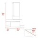 thumbnail image 3 of Mueble Recibidor Flotante 1 Cajon Viena Duna Y Plomo, 3 of 3
