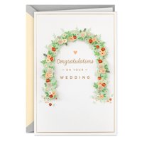 Tarjeta De Felicitación Hallmark Wedding Flower Arch Signature