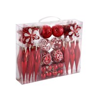 Bothyi - 40 Colgantes Pequeños De Navidad Irrompibles Para Fiestas, Celebraciones, Color Rojo