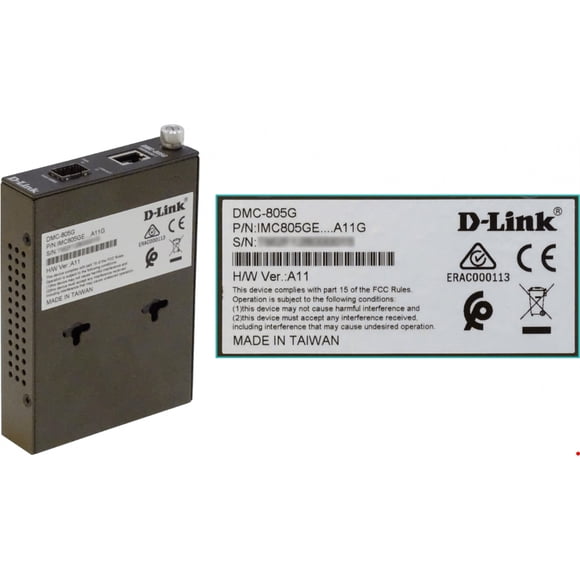 DMC-805G D-LINK 1-SFP 1-1000-RJ45 Gigabit Media Converter inc-5V/1A