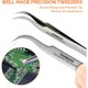 thumbnail image 3 of TOWOT Precision Tweezers de acero inoxidable con punta fina, 3 of 3