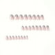 thumbnail image 1 of 24pcs Short Press On Nails Oval Fake Nails Glossy Full Cover Star False Nails With Design Acrylic Nails With Silver Glitter Artificial Nail Tips For Women Girls, 1 of 2